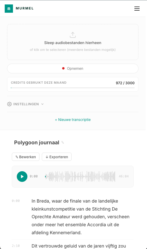 Murmel Studio Mobile App